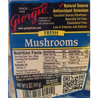 Mushrooms, Fresh