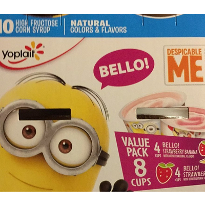 Yogurt Cups, Bello! Strawberry Banana
