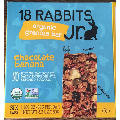 Organic Granola Bar, Chocolate Banana