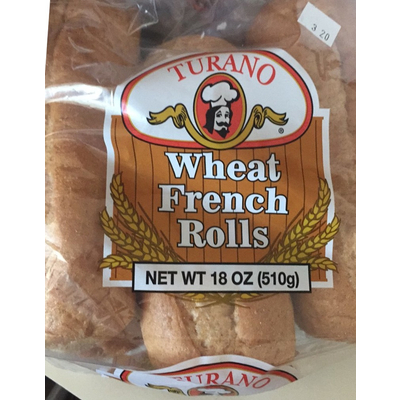 Bread, Wheat French Rolls