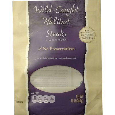 Halibut Steaks, Wild-Caught