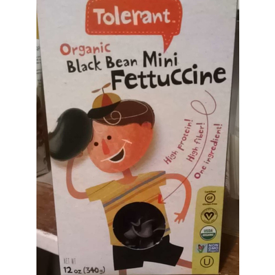 Fettuccine, Black Bean Mini, Organic