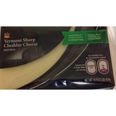 Cheese, Vermont Sharp Cheddar