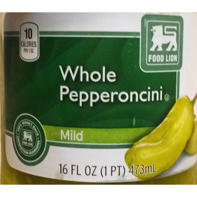 Whole Pepperoncini, Mild
