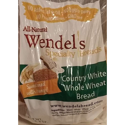 Bread, Country White Whole Wheat Sweetened with Honey