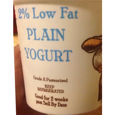 Yogurt, Plain, 2% Low Fat