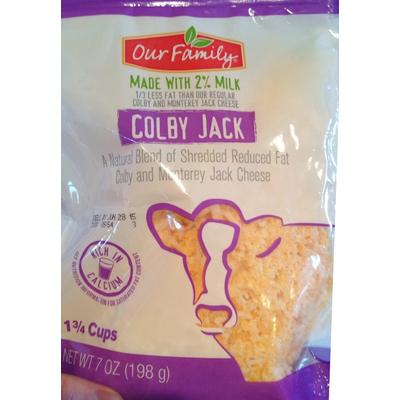 Finely Shredded Cheese, Colby Jack
