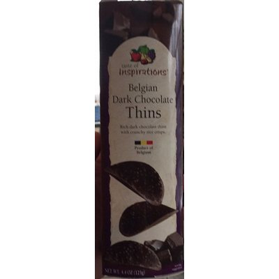Rice Crisps, Belgian Dark Chocolate Thins
