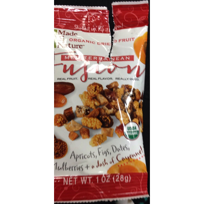 Organic Dried Fruit, Mediterranean Fusion