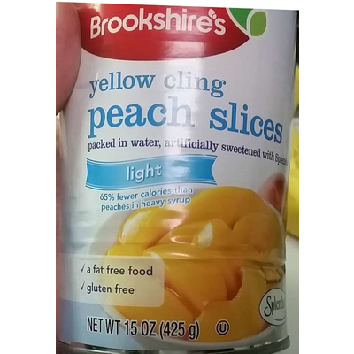 Yellow Cling Peach Slices, Light