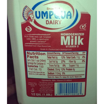 Homogenized Milk