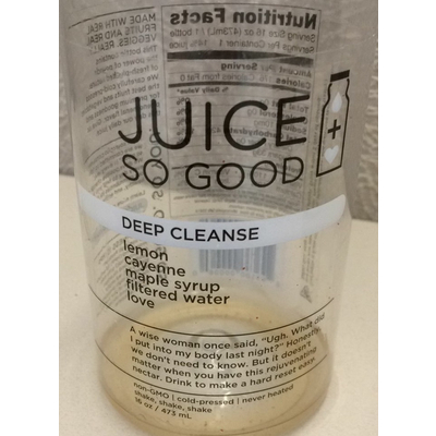 Deep Cleanse, Lemon Cayenne Maple Syrup Filtered Water Love