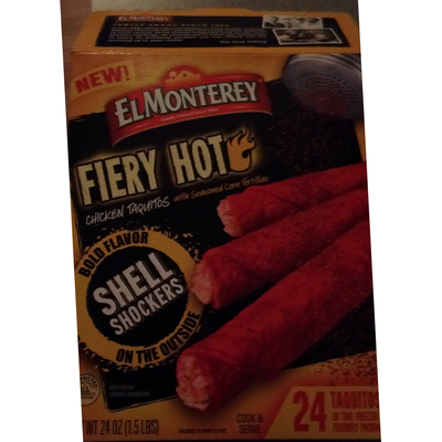 Chicken Taquitos, Fiery Hot, With Seasoned Corn Tortillas