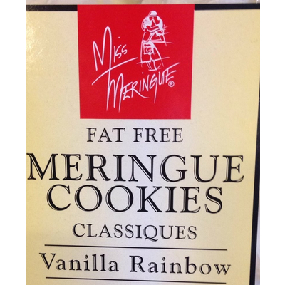 Cookies, Fat Free Meringue, Vanilla Rainbow