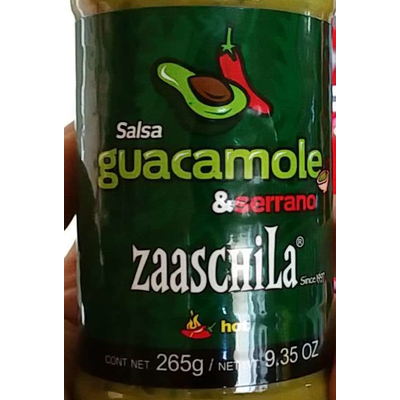 Salsa Guacamole & Serrano, Hot
