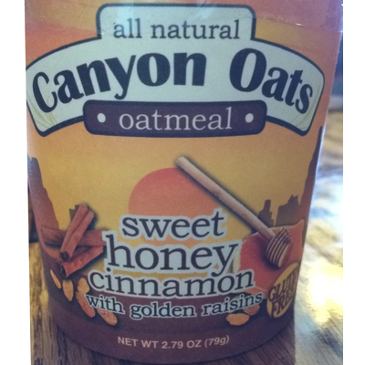 Oatmeal, Sweet Honey Cinnamon with Golden Raisins