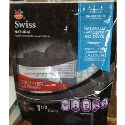 Swiss Finely Shredded Swiss Cheese