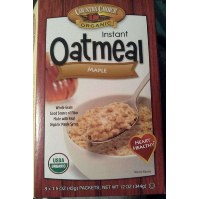 Instant Oatmeal, Maple