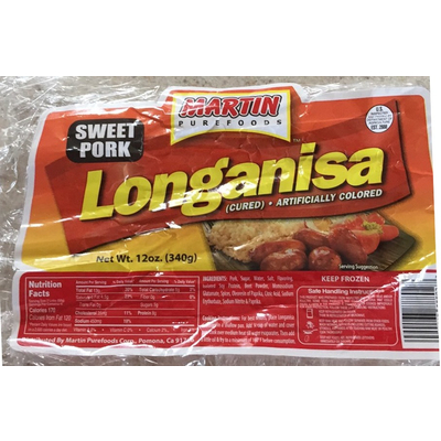 Longanisa, Sweet Pork