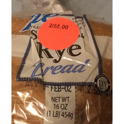 Bread, Seedless Rye
