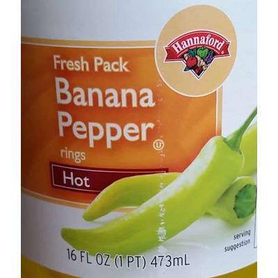Banana Pepper Rings, Hot