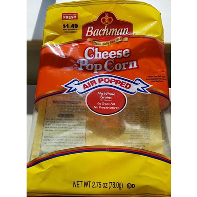 Air Popped Popcorn, Cheese