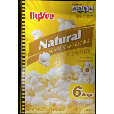 Microwave Popcorn, Natural