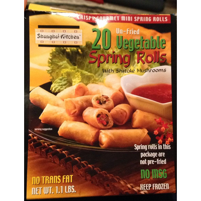 Spring Rolls, Vegetable with Shiitake Mushrooms