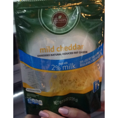 Shredded Natural Reduced Fat Cheese, Mild Cheddar