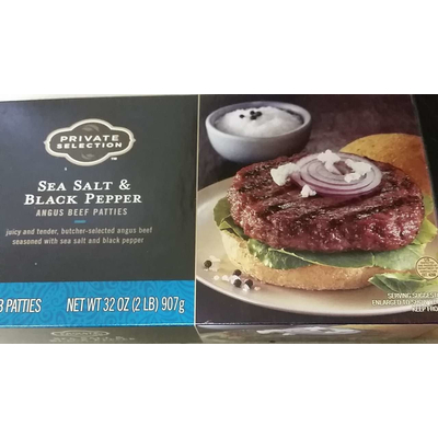 Angus Beef Patties, Sea Salt & Black Pepper