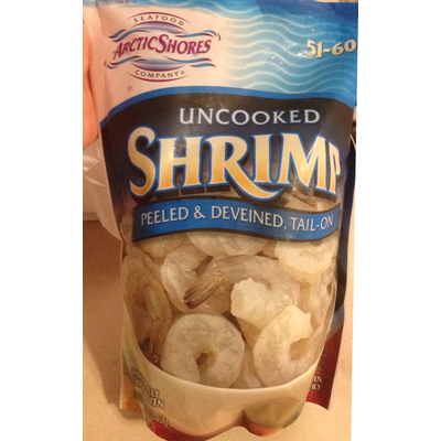 Uncooked Shrimp, Peeled Deveined Tail-On
