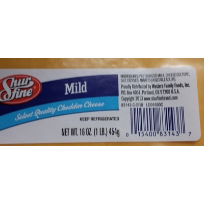 Mild Select Quality Cheddar Cheese