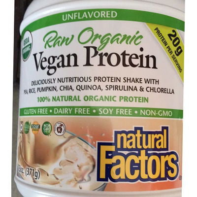 Raw Organic Vegan Protein, Unflavored