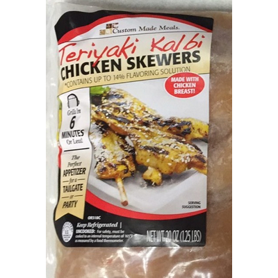 Chicken Skewers, Teriyaki Kalbi