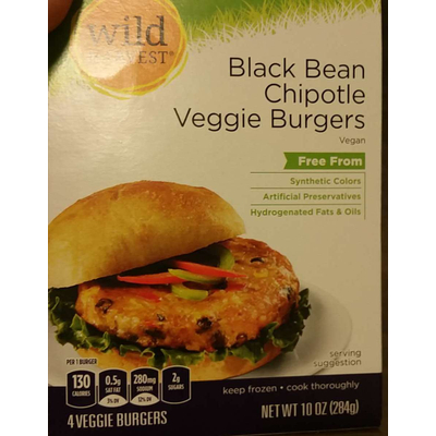 Veggie Burgers, Black Bean Chipotle
