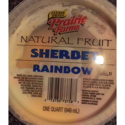 Natural Fruit Sherbet, Rainbow