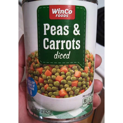 Peas & Carrots, Diced