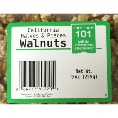 Walnuts, Calfornia Halves & Pieces