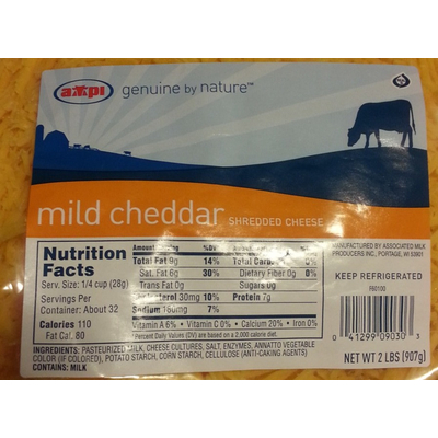 Mild Cheddar Shredded Cheese
