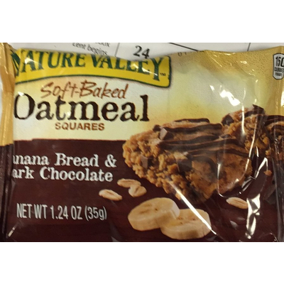 Soft-Baked Oatmeal Squares, Banana Bread & Dark Chocolate