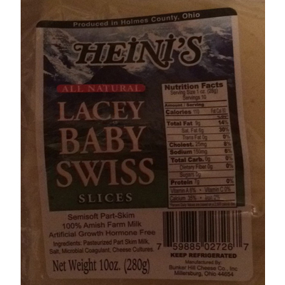 Lacey Baby Swiss Slices