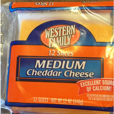 Cheese Slices, Cheddar Cheese