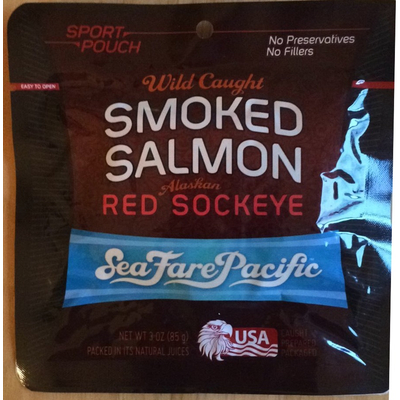 Smoked Salmon, Alaskan Red Sockeye, Wild Caught