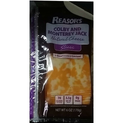 Cheese, Colby and Monterey Jack, Slices