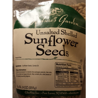 Sunflower Seeds, Unsalted Shelled