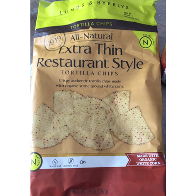 Tortilla Chips, Extra Thin Restaurant Style