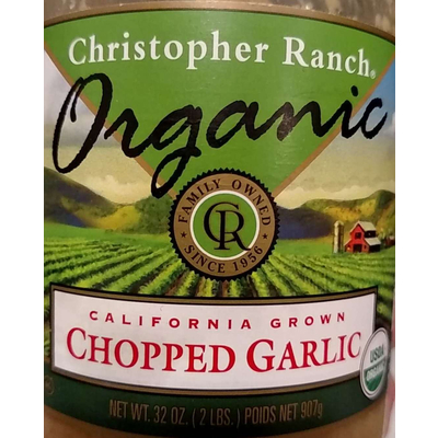 Organic Chopped Garlic