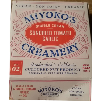Vegan Non-Dairy Organic Double Cream, Sundried Tomato Garlic