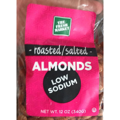Almonds, Roasted, Salted, Low Sodium