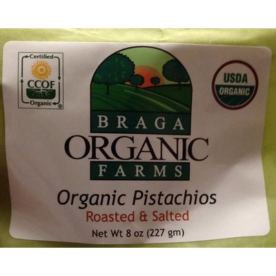 Organic Pistachios, Roasted & Salted